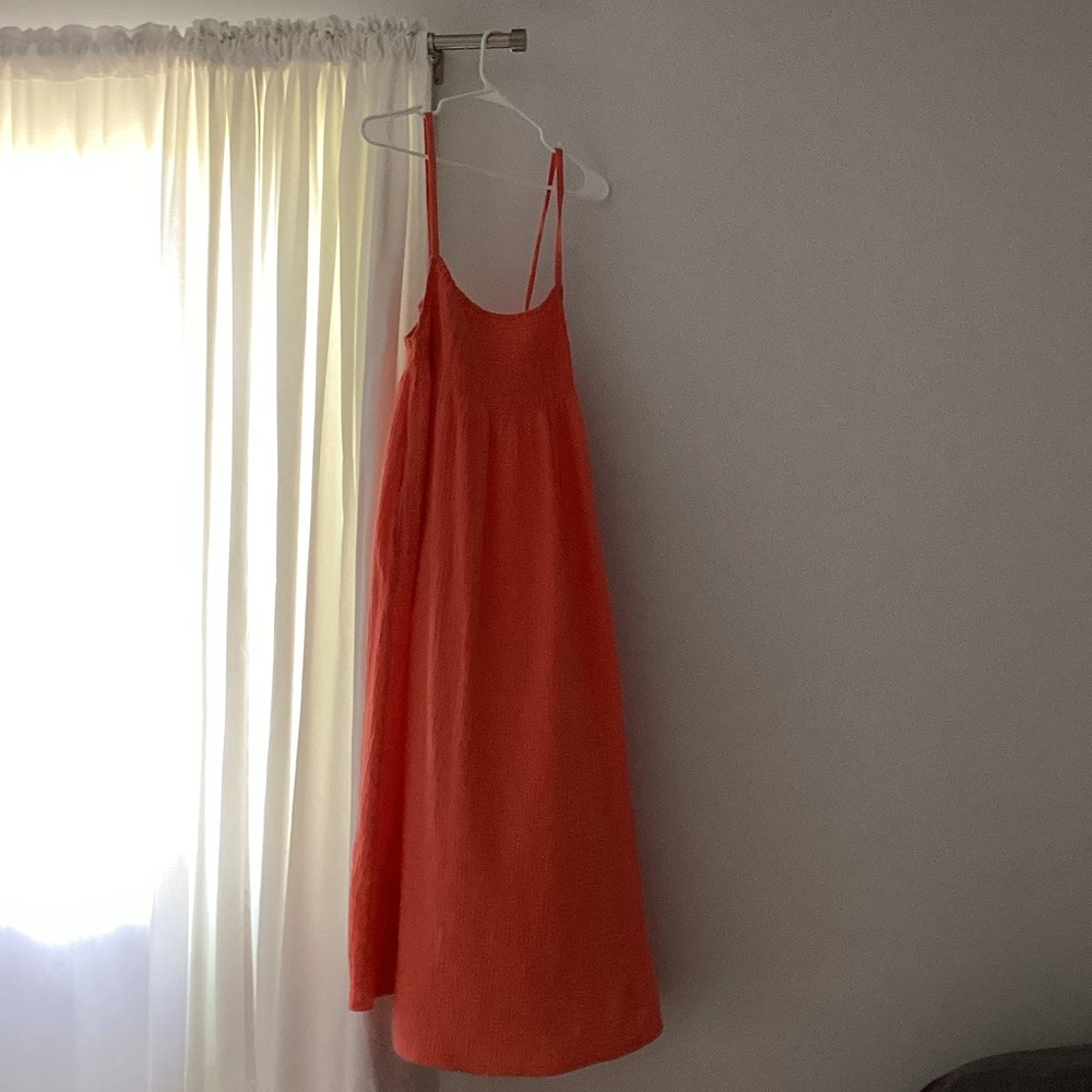 Aerie Vibrant Orange long Dress